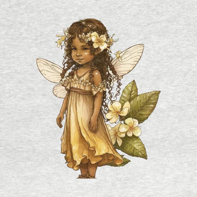 Plumeria Flower Fairy Girl Cute Hawaii Cicely Mary Barker by peachycrossing